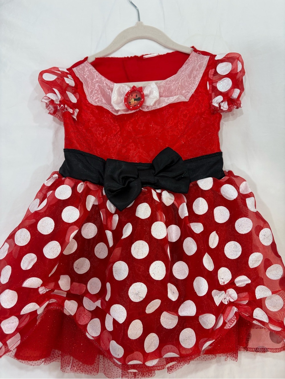 Minnie Mouse Girls 2-3T Costume Dress with Black Bow